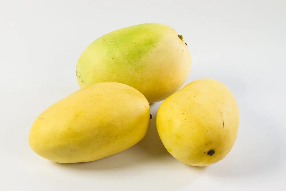 Cube of Yellow Mango Isolated on White Background Stock Photo - Image of white, 