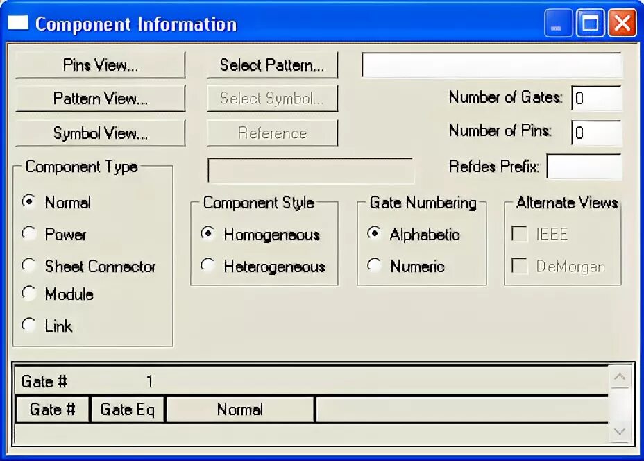 Type component