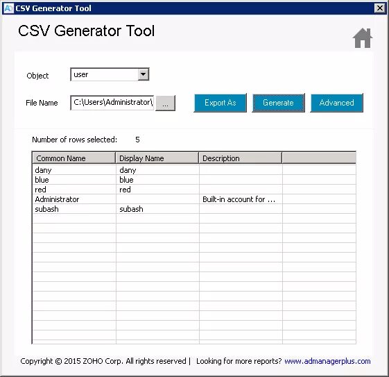 Active Directory Export Tools. Keywords Tool Generator. Priceline reservation Lookup. Export tool