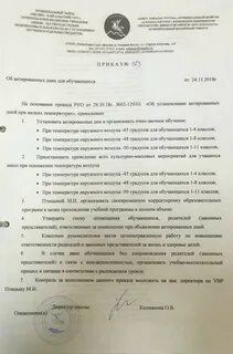 Приказ о дне школы