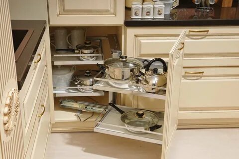 Угловой выдвижной ящик для кухни