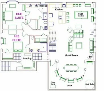 His her room