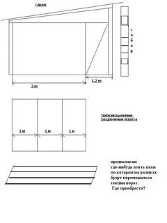 Чертежи гаража из дерева своими руками
