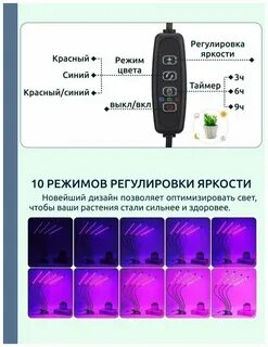 Таймер для лампы для растений