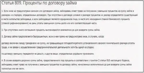 Статью 809 гк рф. Проценты по договору займа. Проценты за просрочку договора займа. Процент просрочки по договору займа. Договор займа предполагается беспроцентным если.