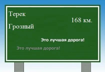Сколько километров от грозного до
