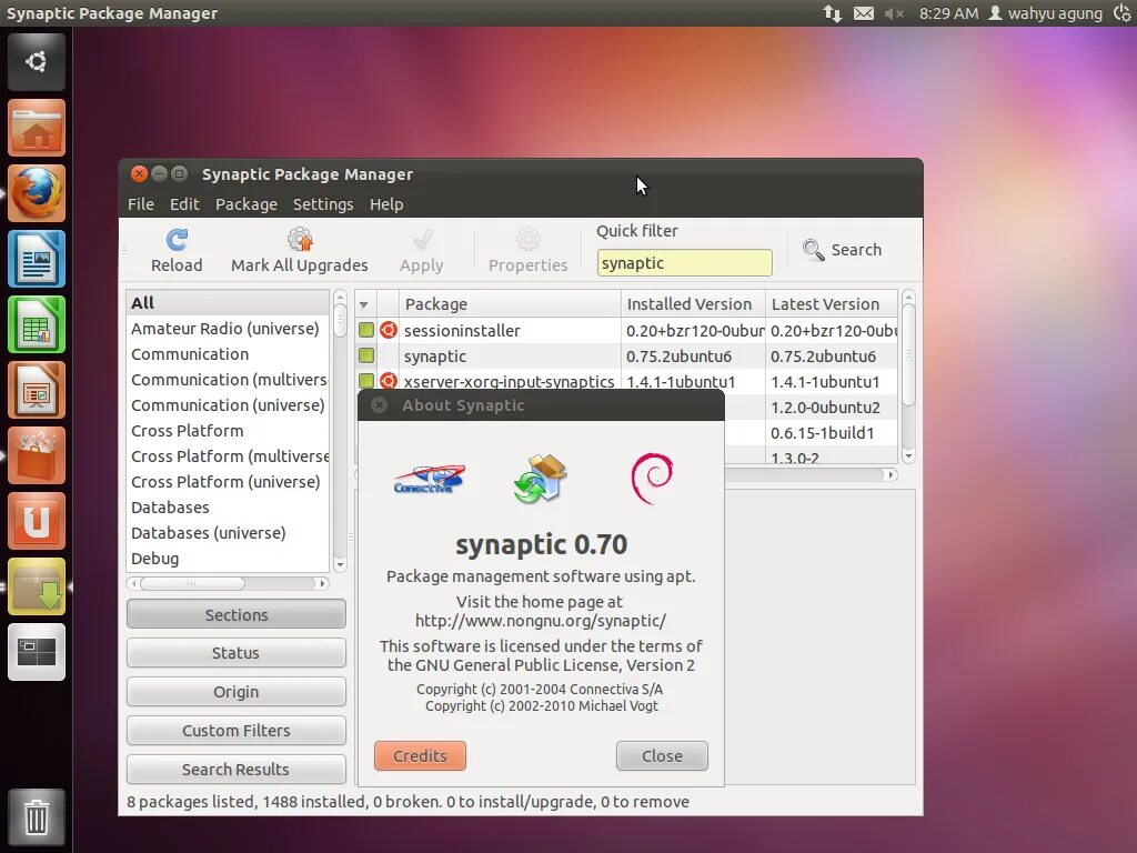 Synaptics установка