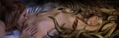 Ginny Eating Out Hermione NinjaArtist (Harry Potter) Scrolller.