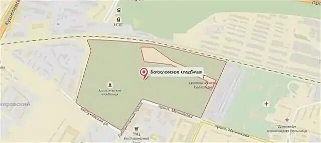 Богословское кладбище карта