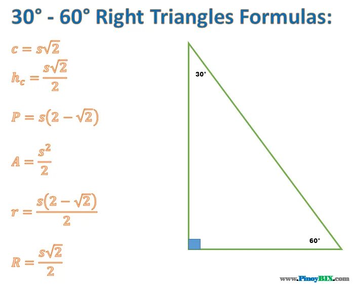 Triangle formula. Right angle triangle formula. area of triangle formula. right triangle formulas.