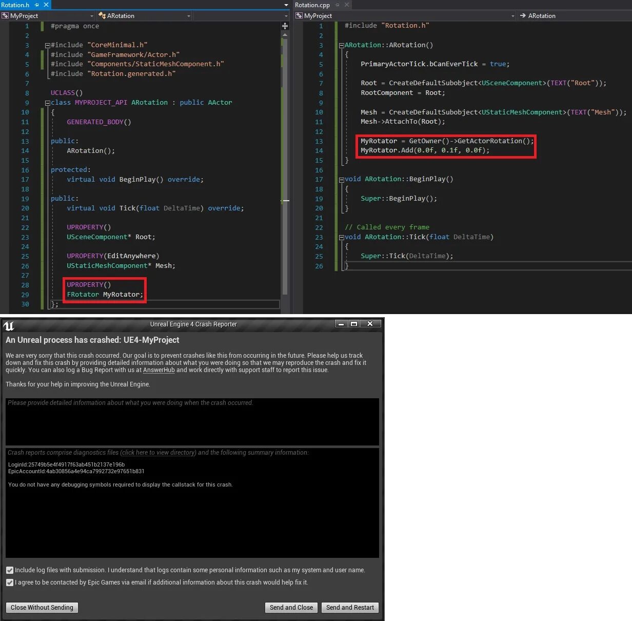 Скрипт на смерть. UPROPERTY Unreal. Майнкрафт данжен you do not have any debugging symbols required to display the callstack for this crash.. Крашится изображение в dos-программе. CRASHREPORTCLIENT.