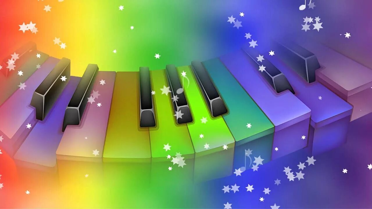 Музыкальный фон. Цветное пианино. Веселая музыка для монтажа видео без слов. Скрипка фон. Музыкальный фон.