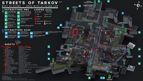 Карта улицы тарков 3д