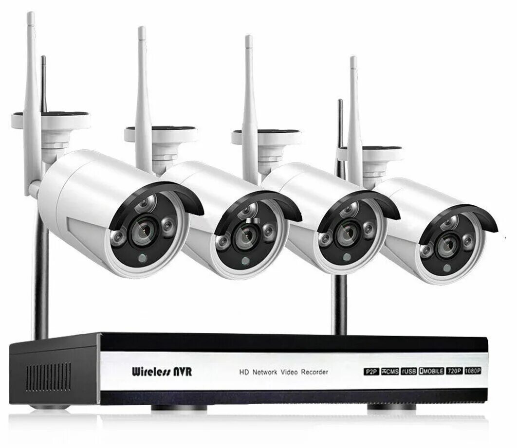 Комплект видеонаблюдения на 4 камеры для дома. Kvadro Vision cloud-01-4. Kvadro Vision cloud Street 5.0. Комплект видеонаблюдения WIFI 8 камер.