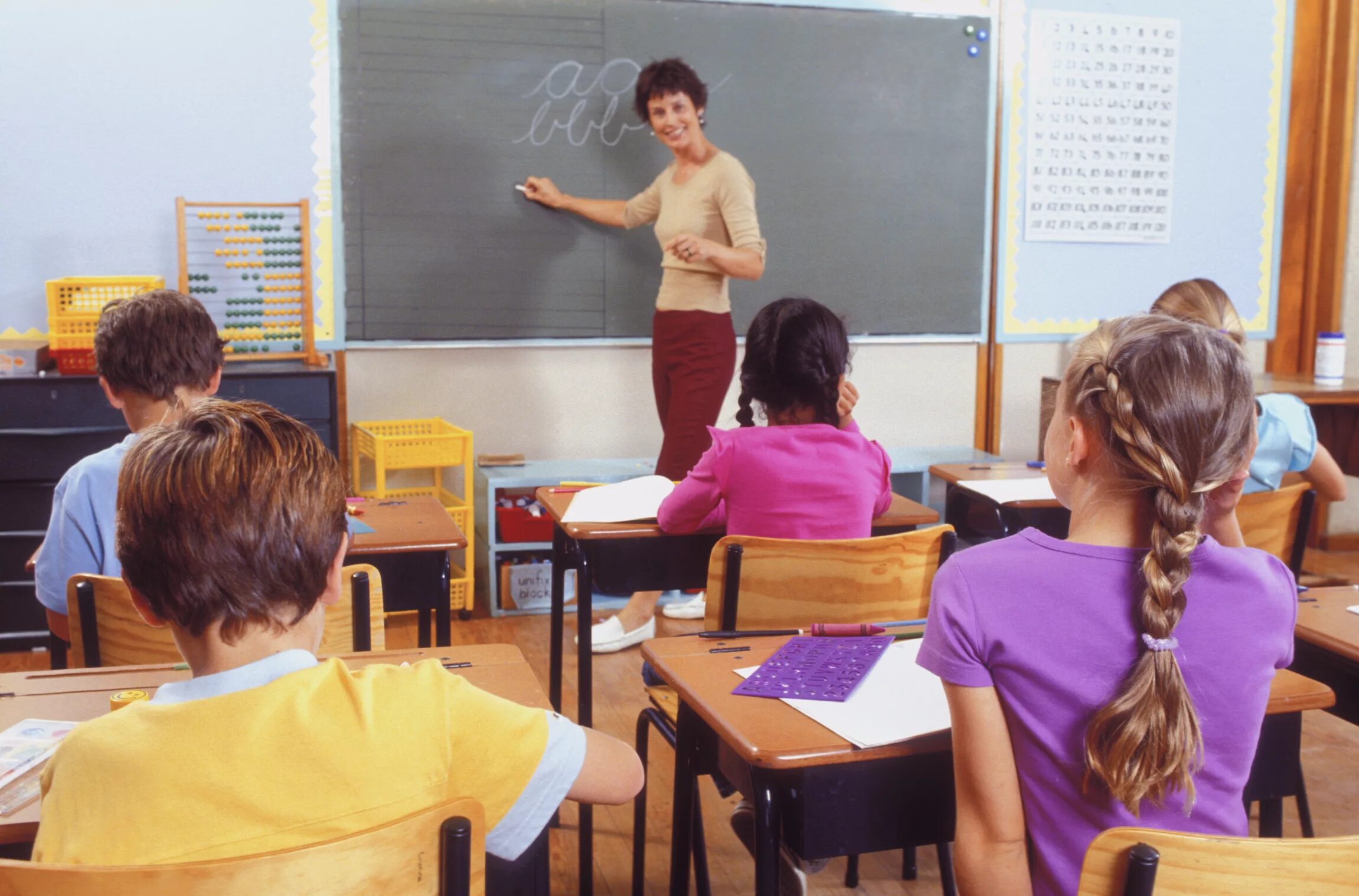 Class has started. Have classes. teacher sexing their students in classroom 2025.