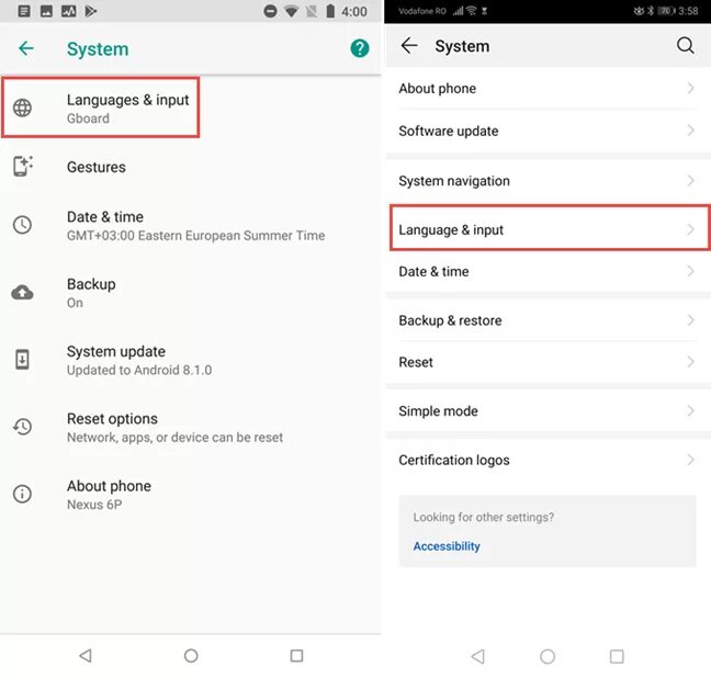 Как настроить телефон на русский язык андроид. Language настройки. Language settings для андроид. Android 9 settings.