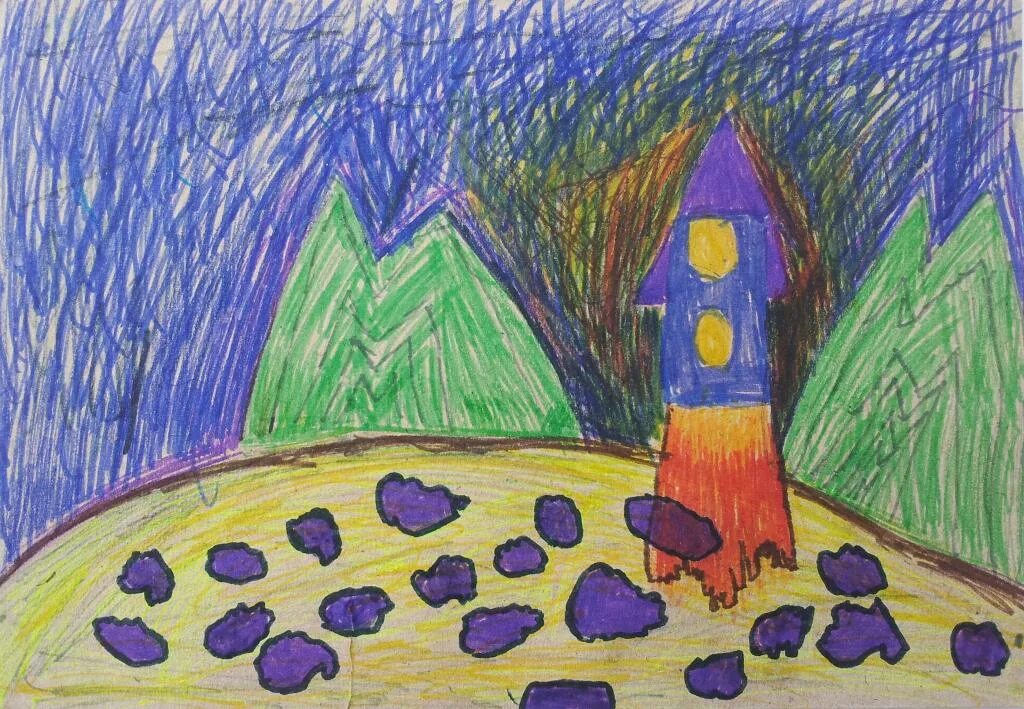Космический пейзаж детский рисунок. Космический пейзаж рисунок легкий. Рисунок к пьесе космический пейзаж. Космический пейзаж 6 класс. Космический пейзаж 6 класс музыка видеоурок