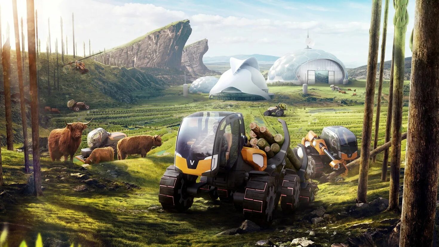 Поле будущего. Sci fi город купол. Джордж клуни земля будущего. Томас робинсон земля будущего. Инопланетянин в поле.