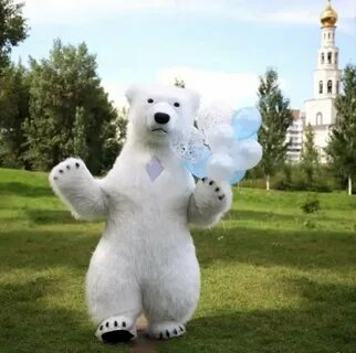 Белый мишка поздравление