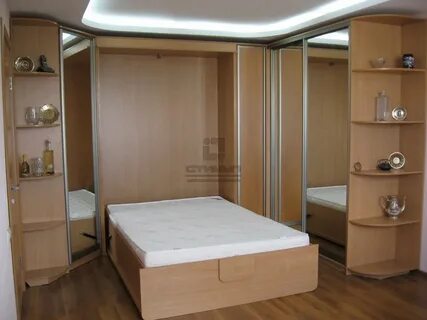 Спальни встроенная кровать в шкаф
