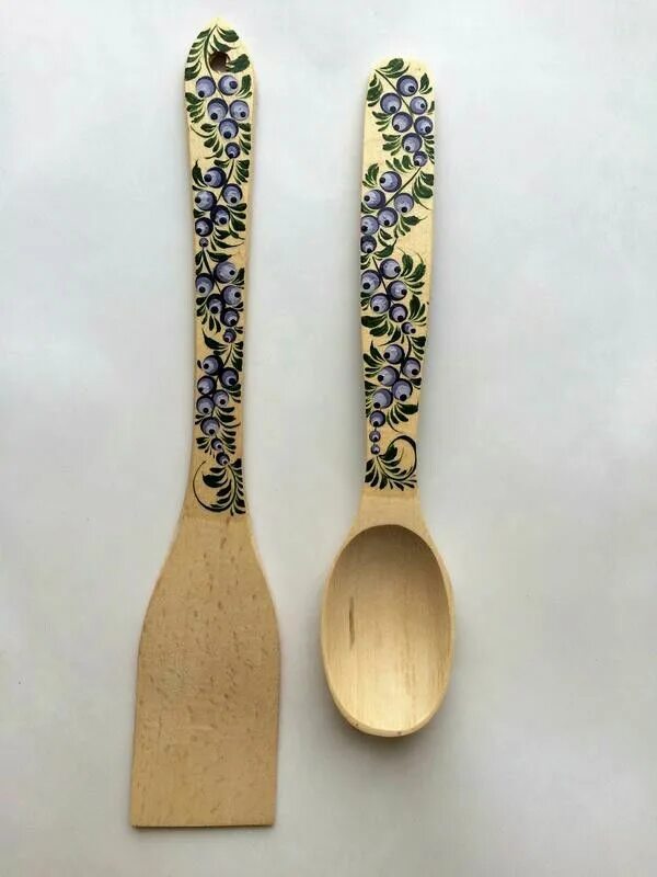Роспись деревянной лопатки