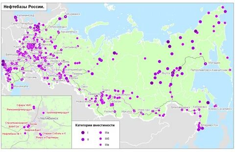 Какие города являются центрами нефтепереработки