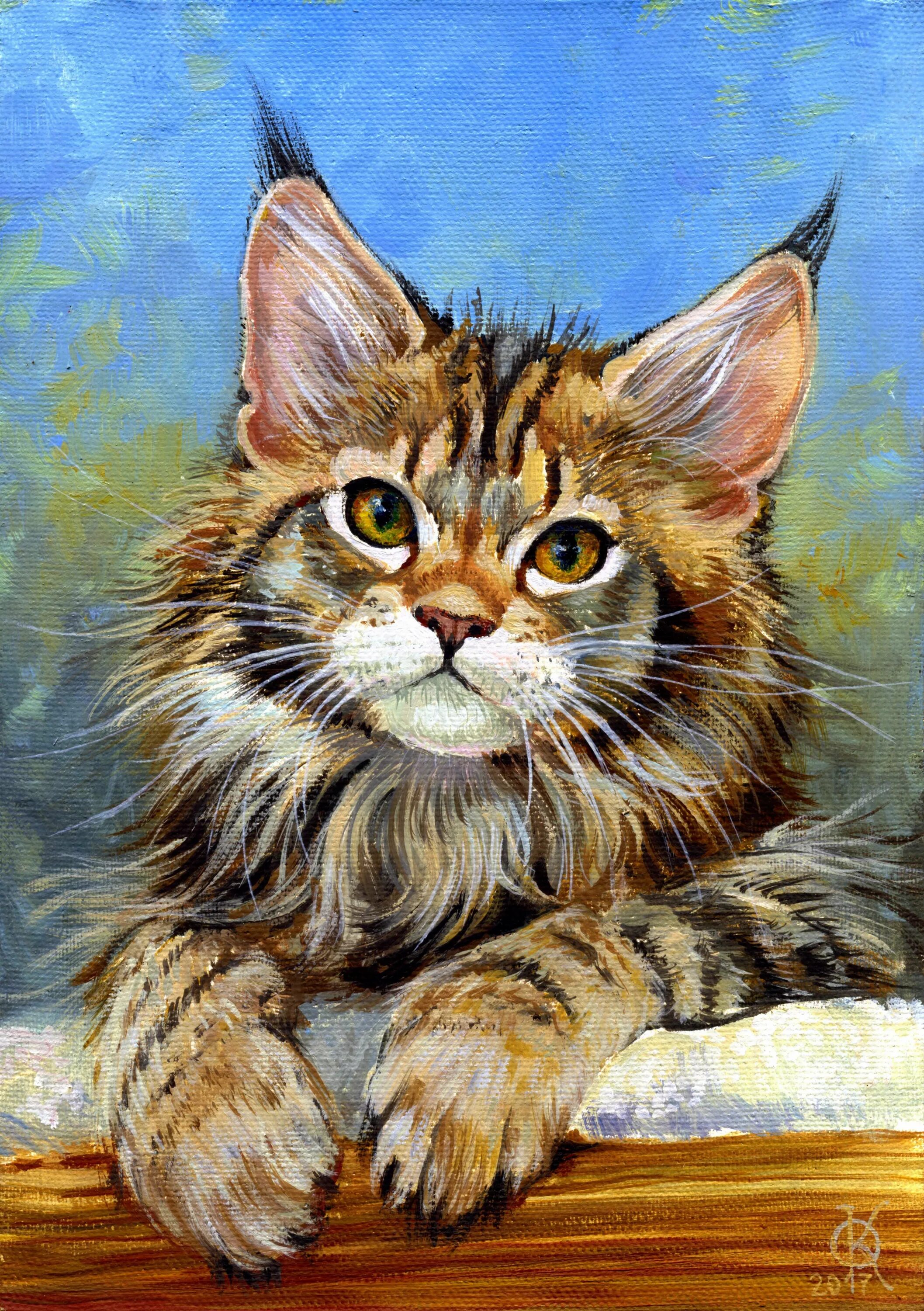 Ман кун. Мейн-кун. кот мейн кун. кошки в живописи. картины с кошками.