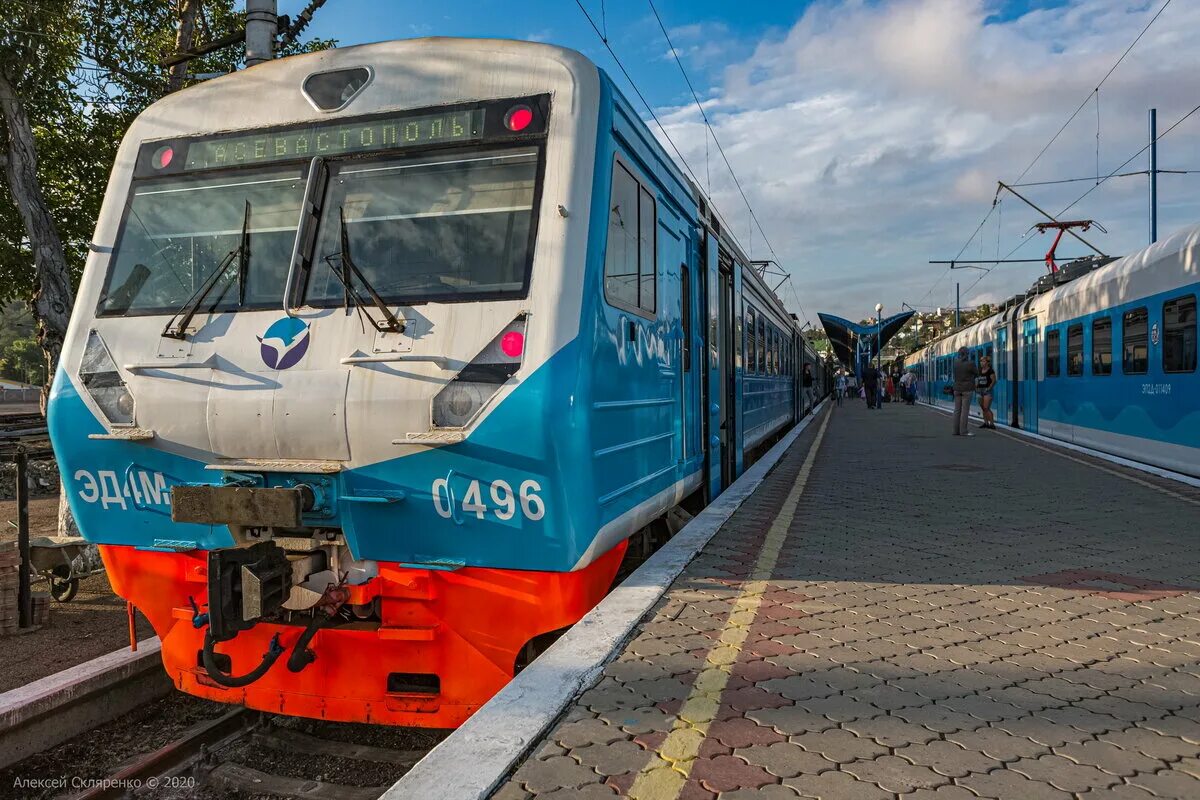 Электропоезд севастополь. Эд4м 0415 Крым. Эд4м 407 Крым. Эд4м 0496. Электропоезд эд4м-0496.