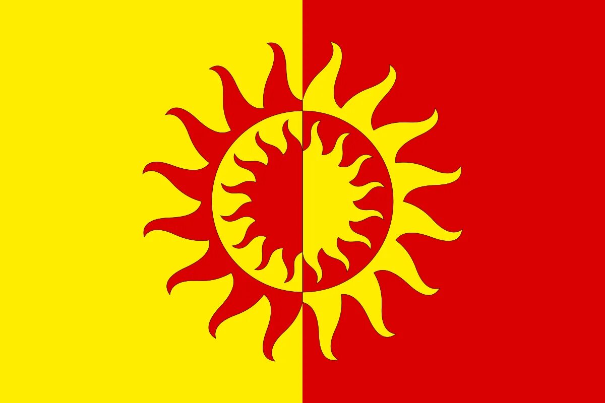 Флаг символ солнца