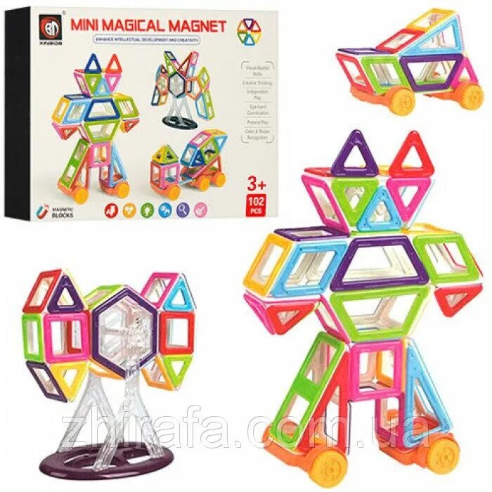 Mini magics. Магнитный конструктор 102. магнитный конструктор 102 дет.. mini magical magnet. конструктор магнитный shantou gepai magical magnet 40 деталей 702.