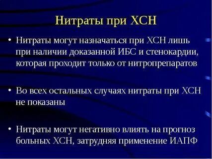 Лечение нитратами