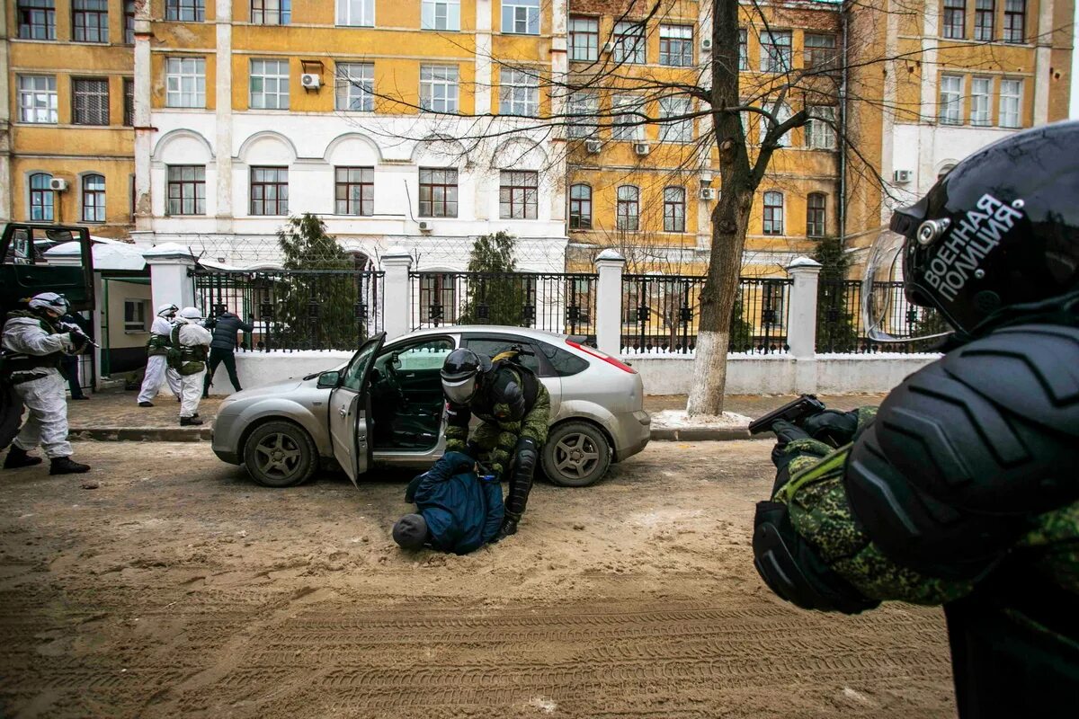 Военная полиция Воронеж. Нападение на штаб.