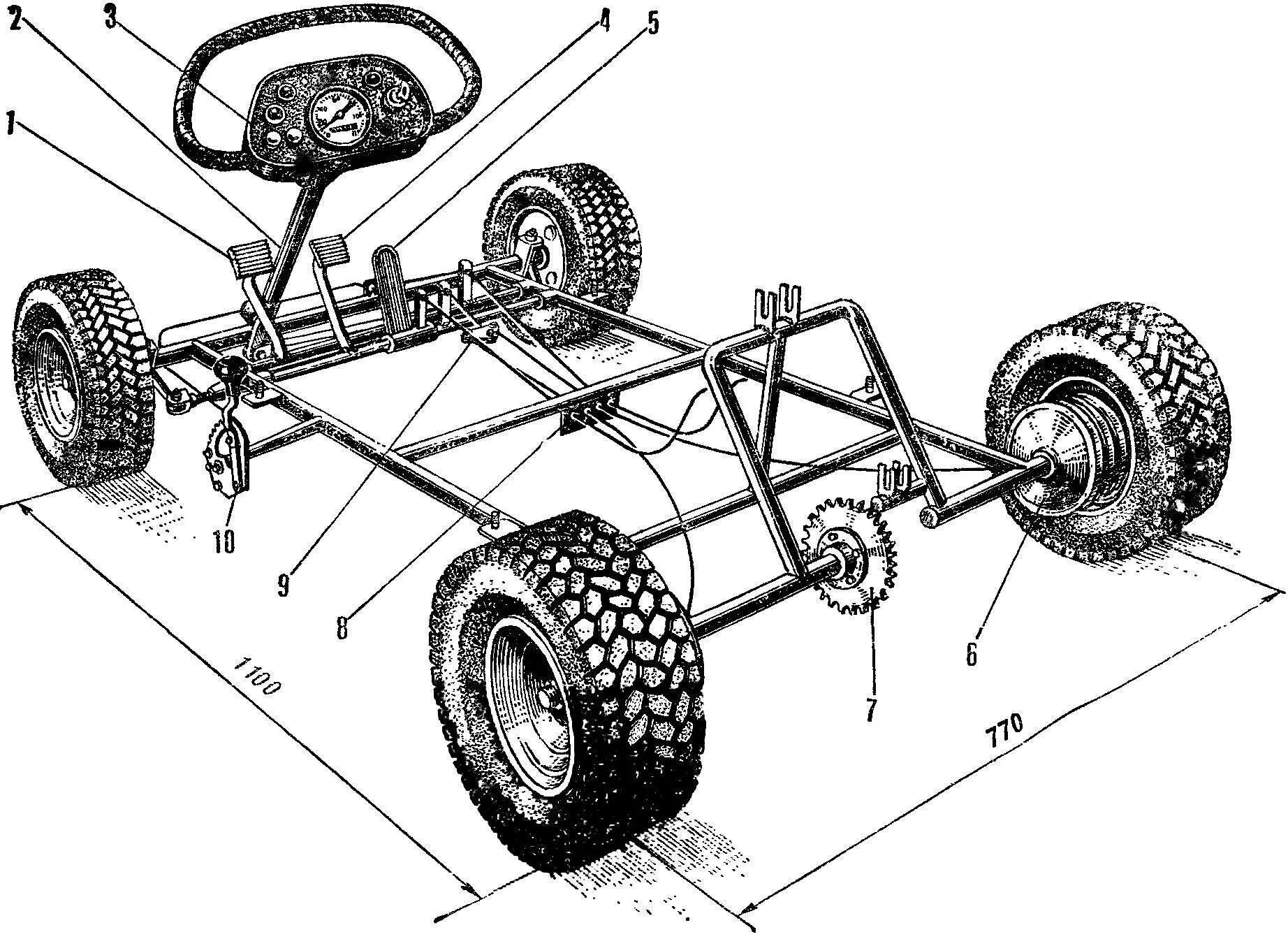 Самодельные автомобильные устройства. Трансмиссия квадроцикла полноприводного схема. Багги Gokart 80 чертежи. Рама go Kart Buggy. Рама go Kart Buggy чертежи.