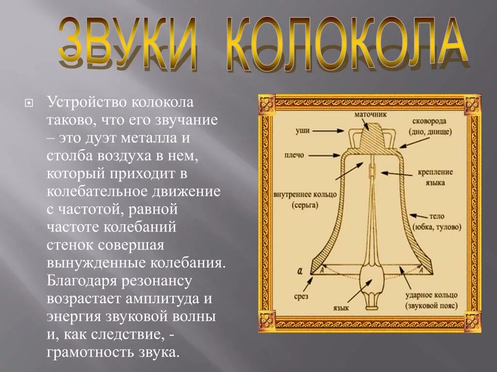 Сколько звуков способен издать колокол. Сколько звуков способен издать колокол