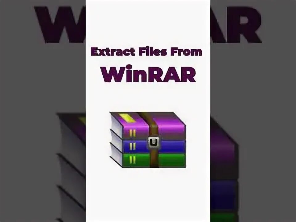 Rar метод. Преобразовать в winrar. extract files.