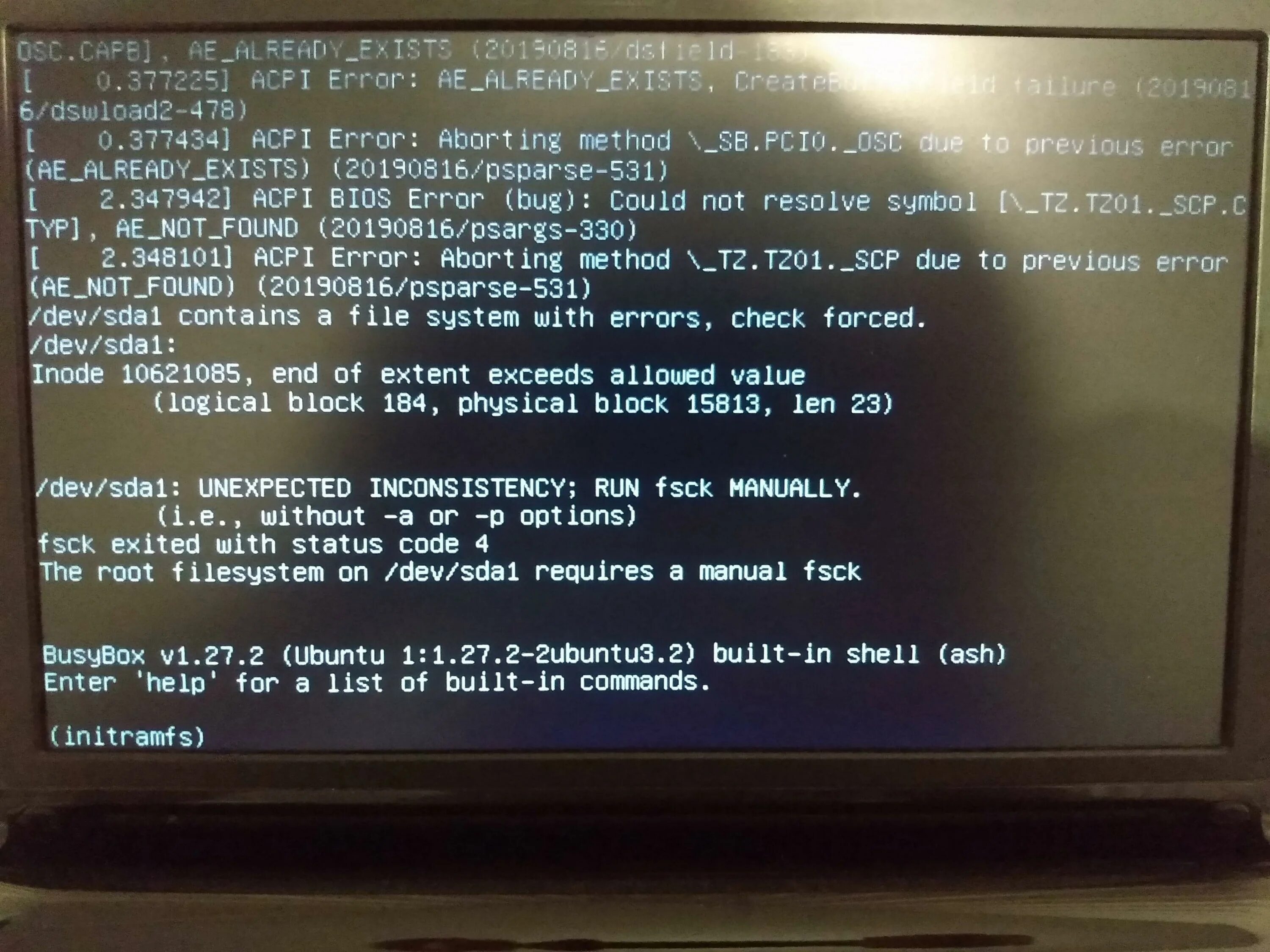 Error переполнение стека. Linux Error. Ошибка Linux unexpected inconsistency. File_write ошибка. Error write code