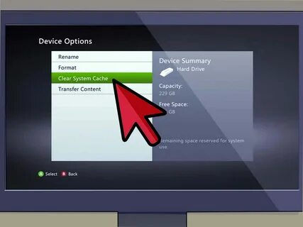 Как очистить кэш на xbox