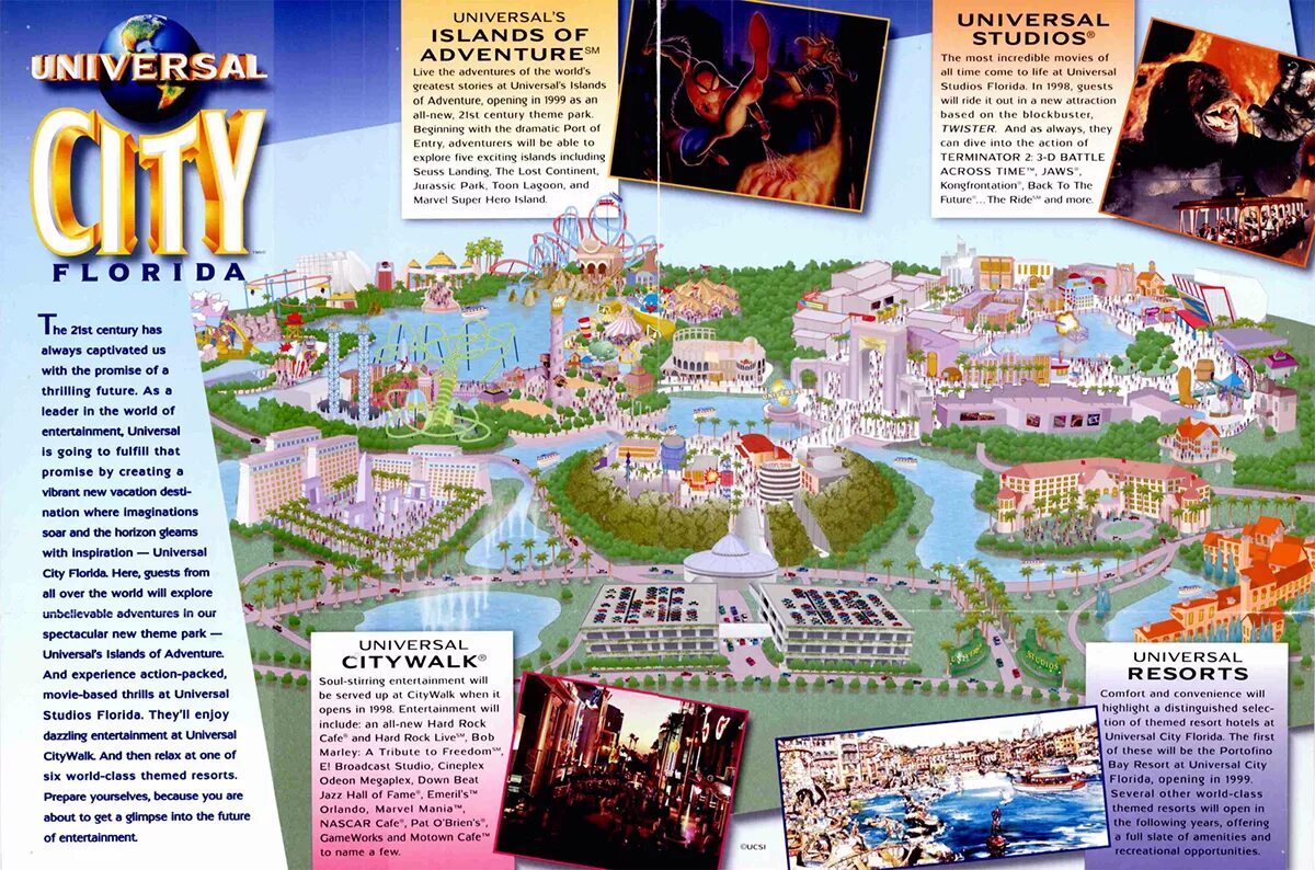 Буклет парка. Парк Юниверсал Сингапур карта. Universal Studios Florida схема. Брошюра тематического парка. Буклет парк аттракционов.