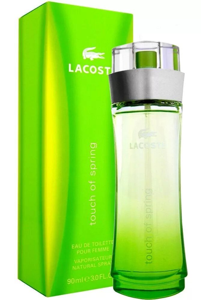 Lacoste Touch of Spring 90 мл. Lacoste "Touch of Spring" 90 ml. Туалетная вода Lacoste Touch of Spring. Женские духи Lacoste "pour femme" 90 ml. Зеленая туалетная вода мужская