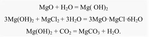 Mgo mgcl2 h2o