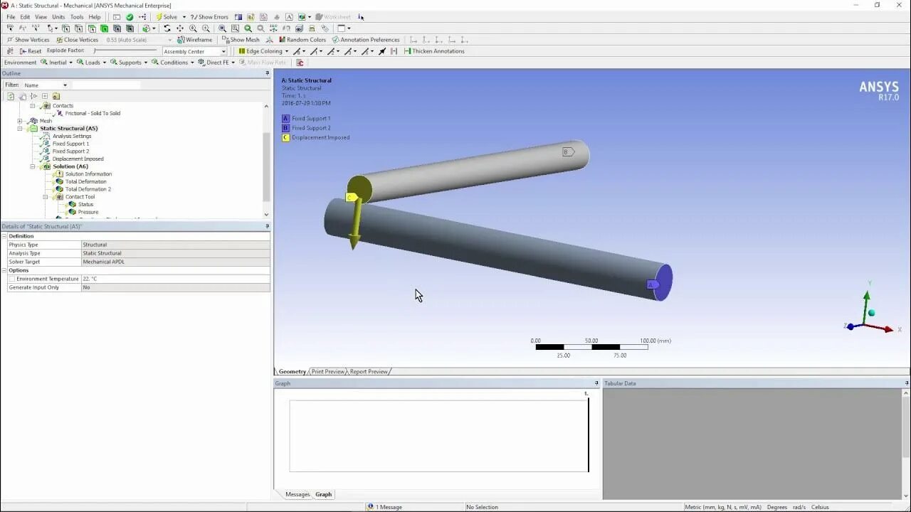 Ansys cad. Как ограничить цилиндрическую конструкцию в ansys mechanical. cfd analysis column.