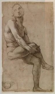 study for Adam, Raphael Life drawing, Portrait drawing, Figure drawing