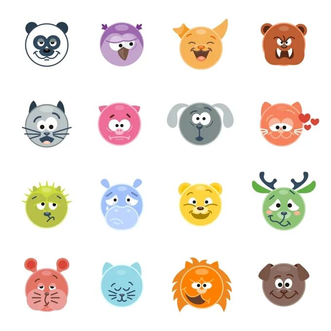 Смайлик зверь круглый. 5 Любых смайликов с животными. Sticker emotion animal. Animals emotions