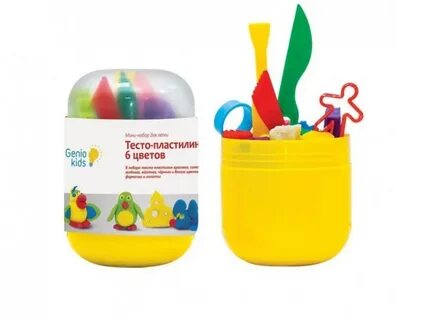 Тесто пластилин для лепки genio kids