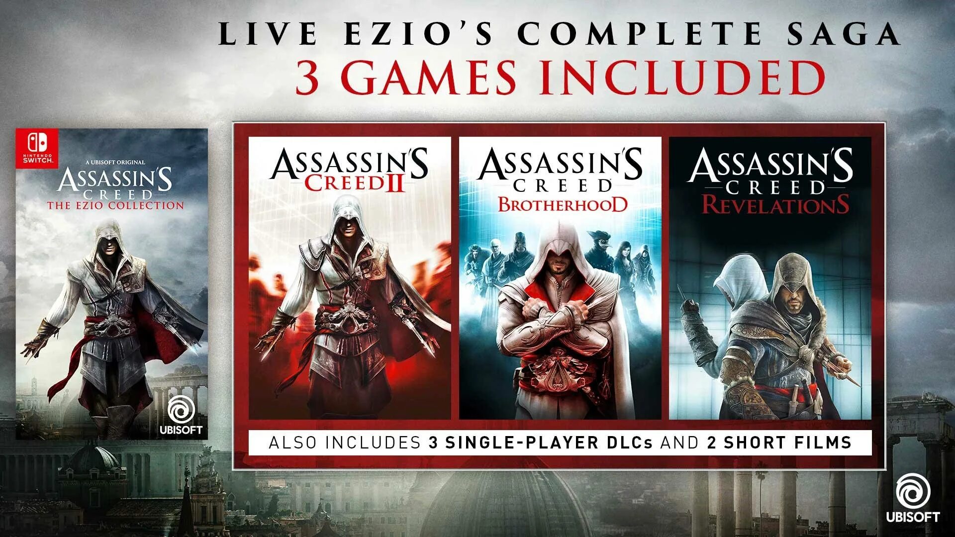 Assassin's Creed collection ps4. Эцио для Nintendo Switch. Assassins Creed Эцио Аудиторе коллекция ps4. Ezio Auditore collection Nintendo Switch.