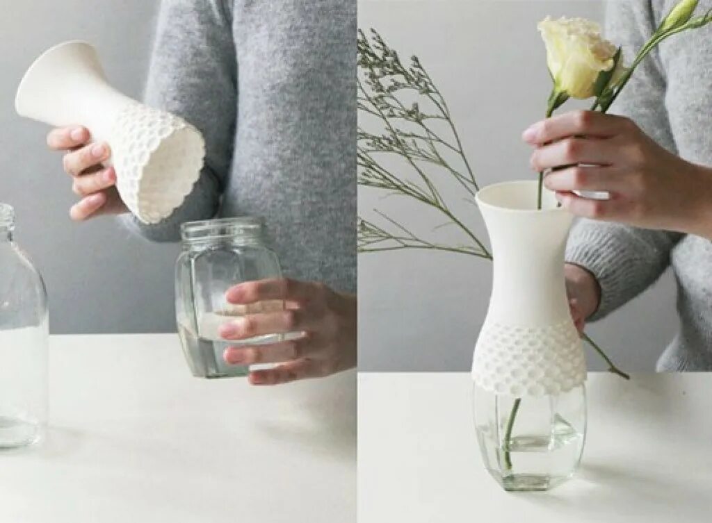 Можно испол. Необычные вазы. Вазы из подручных материалов. Вазы для цветов. Вазочка для цветов своими руками.