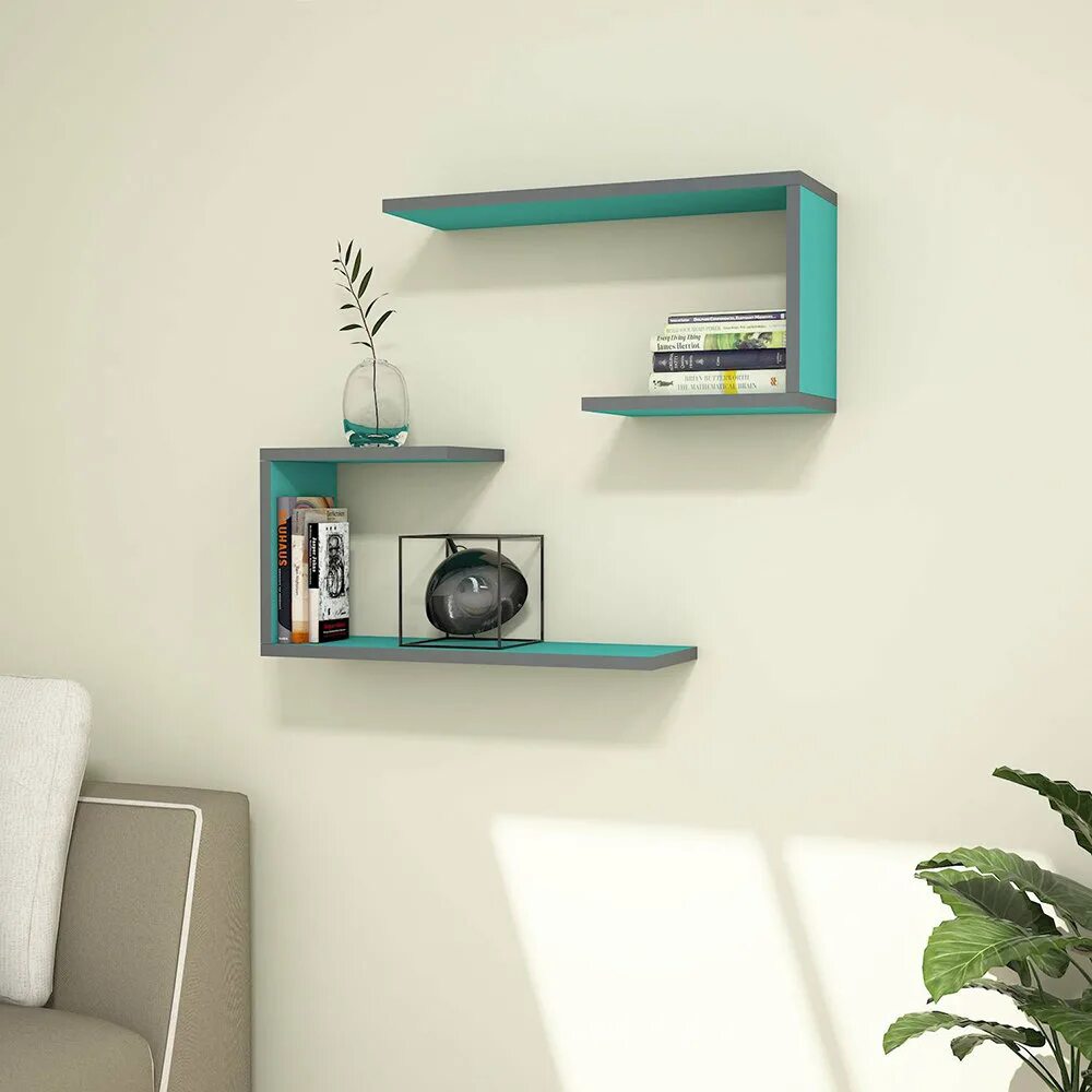 Полка "Wall Shelf-s (bas WL-001)" белая. Полка белая зигзаг икеа. Навесные полки. Подвесные полки. Навеска на стену