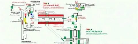 Тц охотный ряд выход из метро