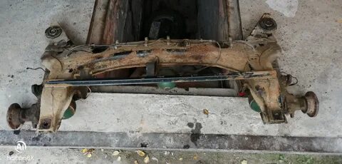 Снятие задней балки