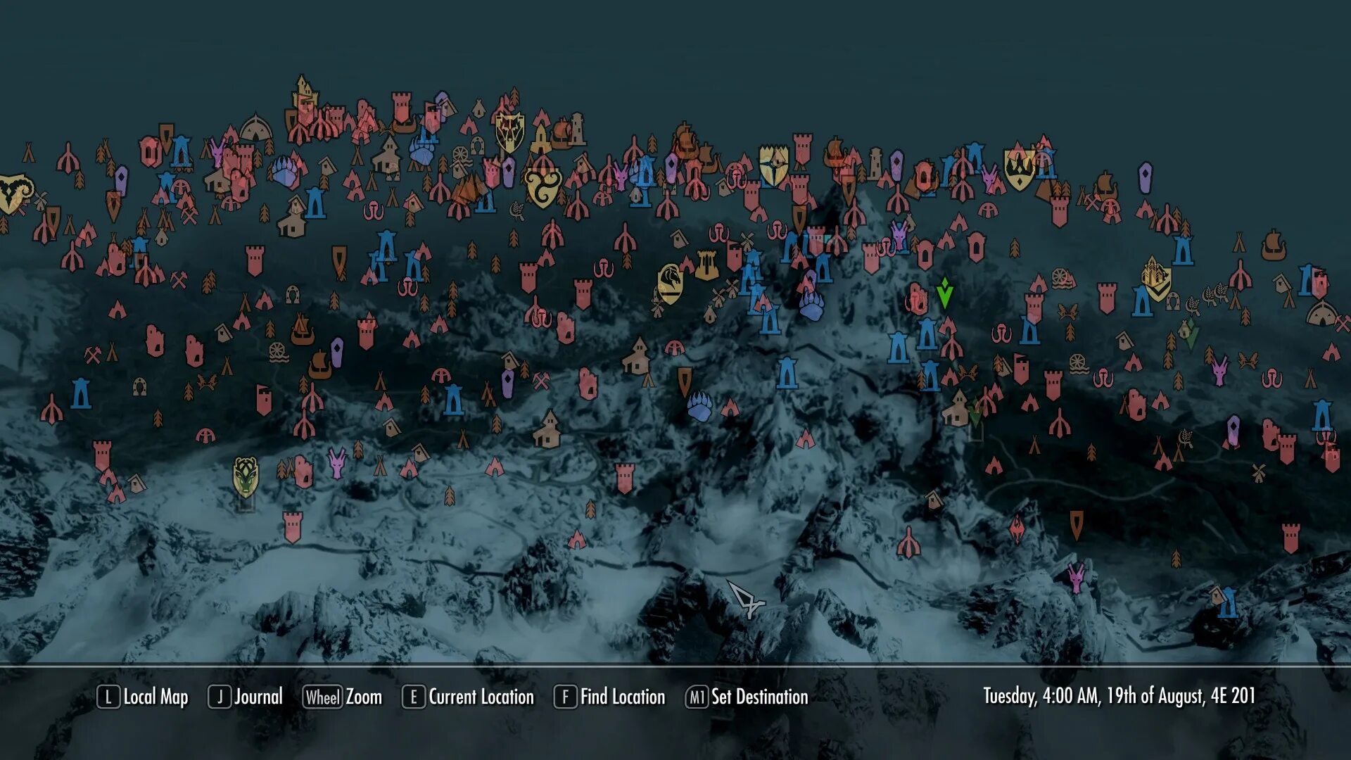 Mapping location